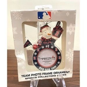 Boston Red Sox Team Photo Frame Ornament MLB Christmas NIB Baseball